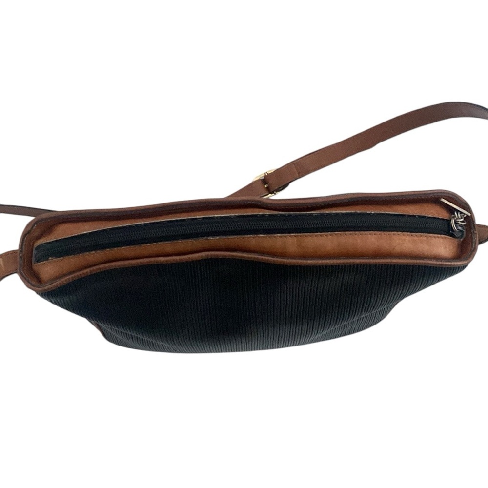 Salvatore Ferragamo Vintage Black Brown Leather Crossbody Handbag - Picture 9 of 13